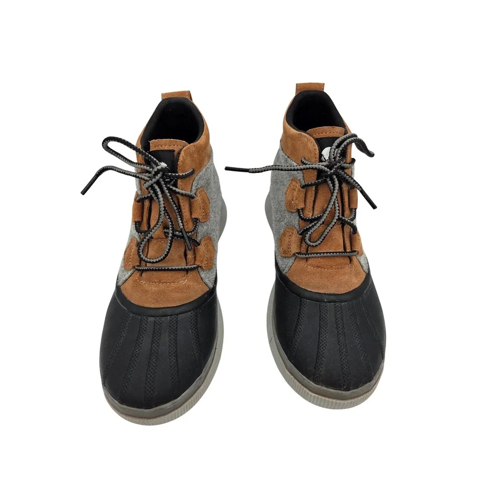Sorel Out N About III Classic Duck Boot Grey Tan Black NL5154-244 Womens 11